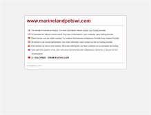 Tablet Screenshot of marinelandpetswi.com